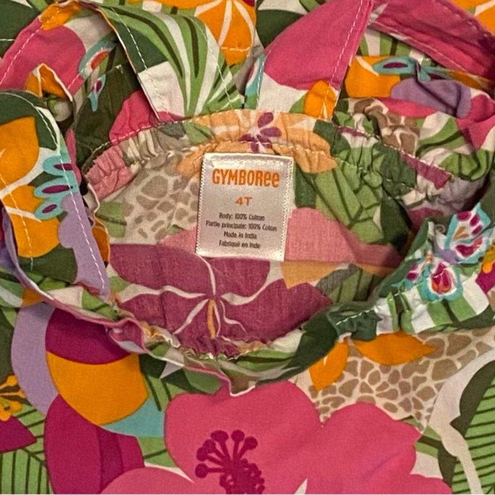 Gymboree Girls ‘Summer Safari’ Colorful Tank Size 4T - Picture 6 of 7